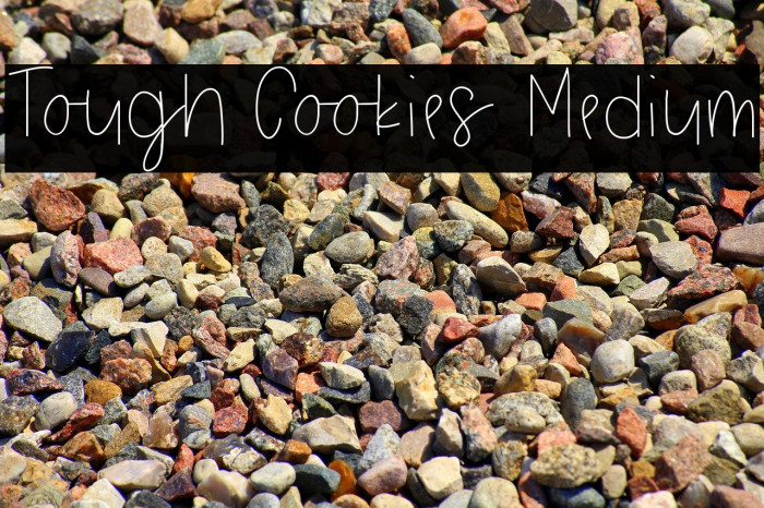 Tough Cookies Medium Font examples