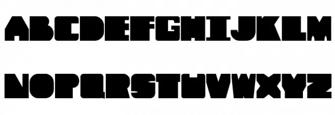 Tough Guys フォント 大文字