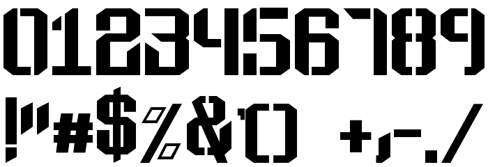 ToughGuy-Stencil Font OTHER CHARS