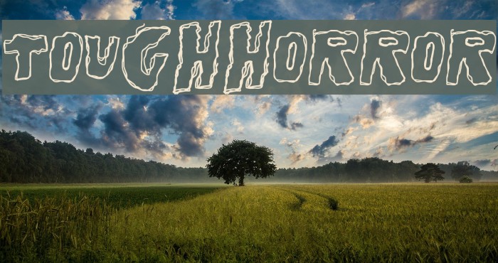ToughHorror Font examples