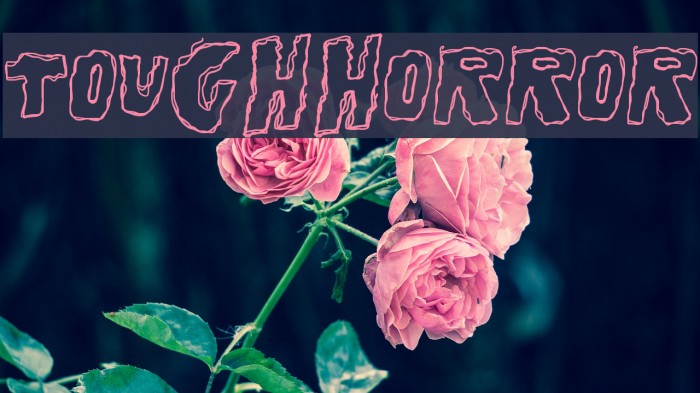 ToughHorror Font examples