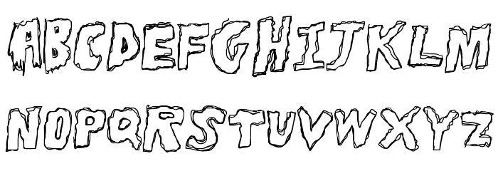 ToughHorror Font LOWERCASE