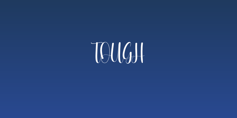 Tough Social Header