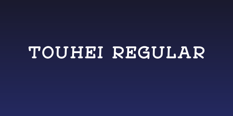 Touhei Regular Social Header