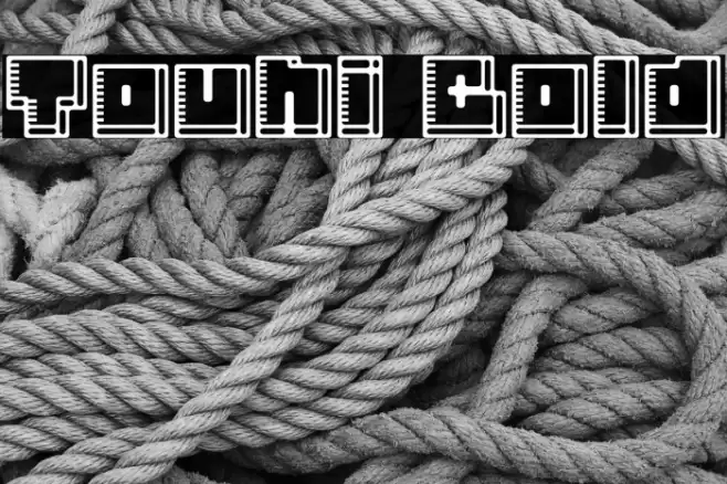 Touhi Bold Fonte examples