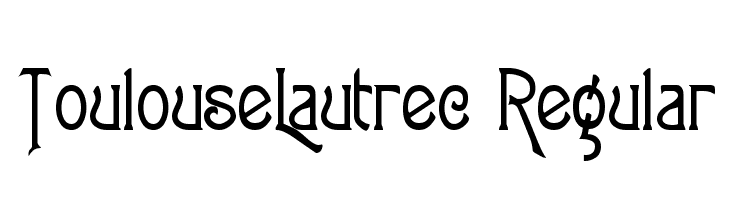 ToulouseLautrec Regular Font