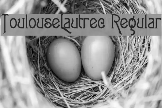ToulouseLautrec Regular Font examples