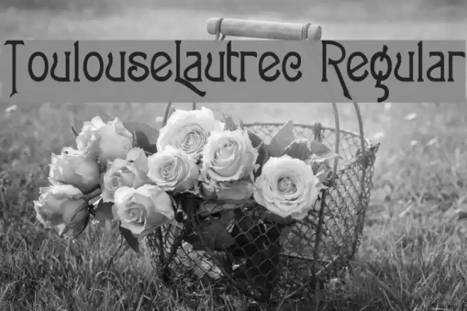 ToulouseLautrec Regular Font examples