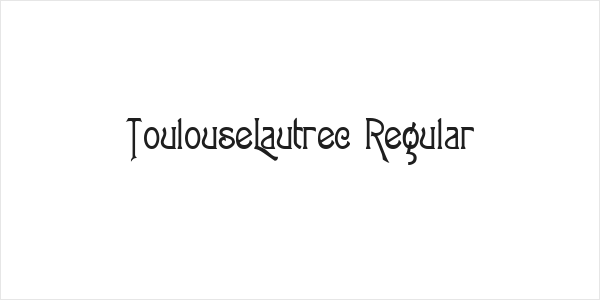 ToulouseLautrec Regular Logo