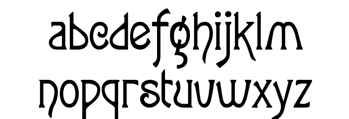 ToulouseLautrec Regular Font LOWERCASE