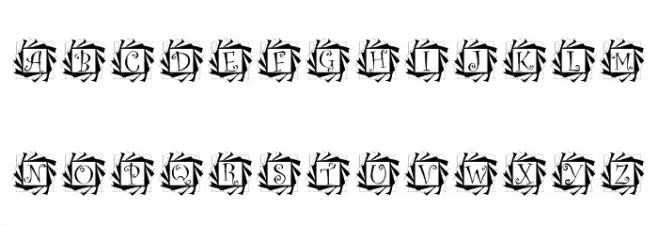 Tourbillon Schriftart Groß