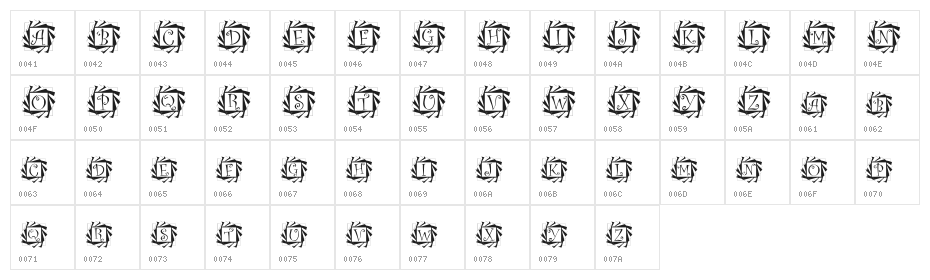 Tourbillon Character Map
