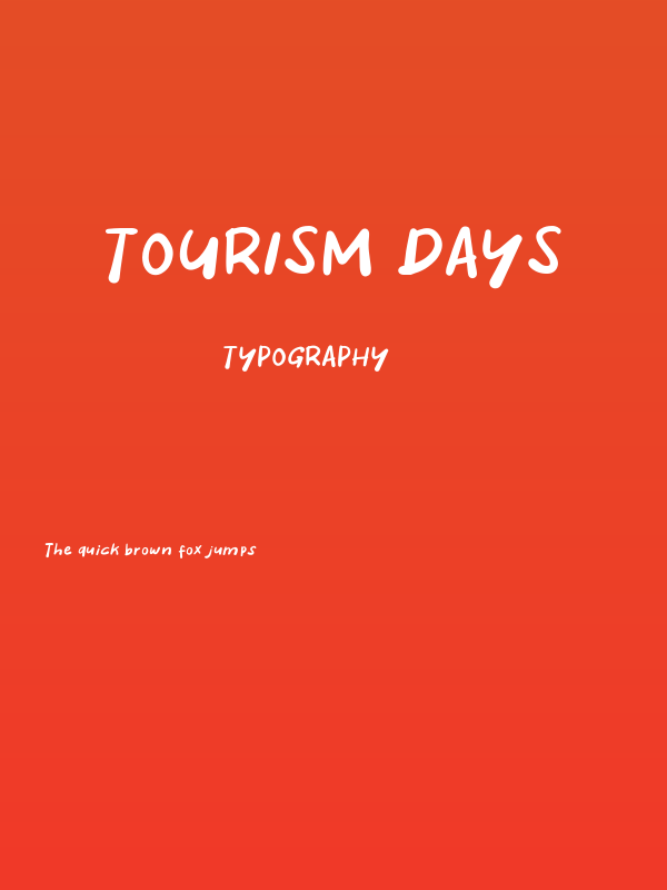Tourism Days Poster