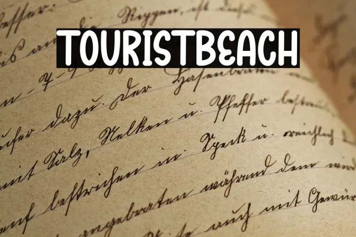 Tourist Beach Example 1