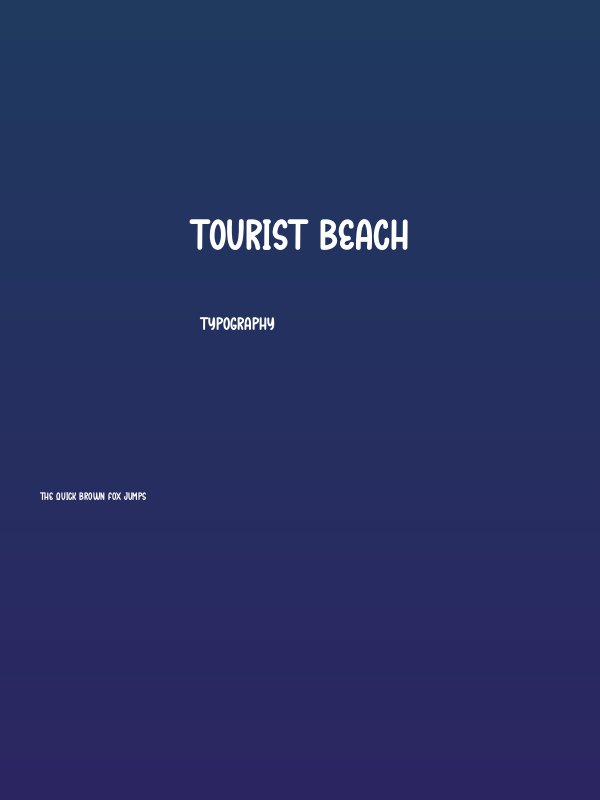 Tourist Beach Poster