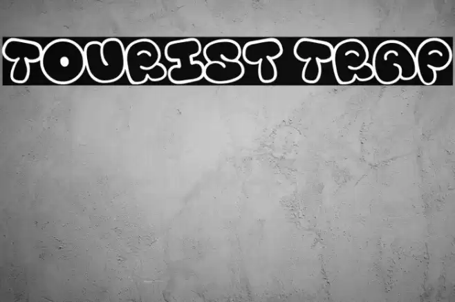 Tourist Trap Font examples