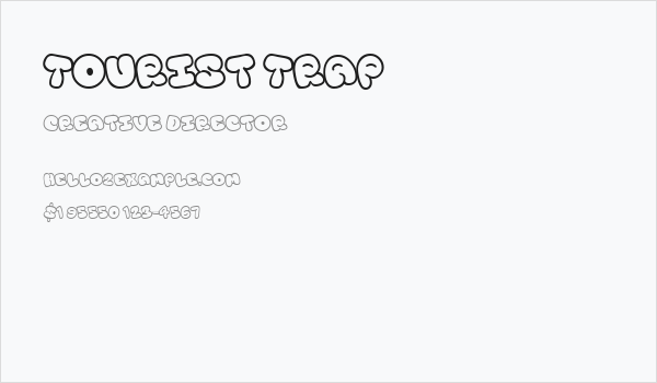 Tourist Trap Business Card