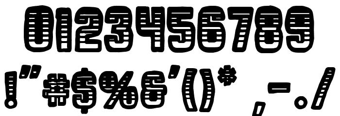 Touristic Chaos Font OTHER CHARS