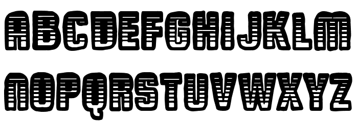 Touristic Chaos Font LOWERCASE