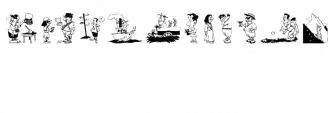 Tourists Font OTHER CHARS