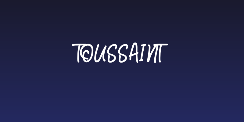 Toussaint Social Header