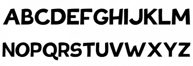 Tovari Sans Bold Caratteri MAIUSCOLE