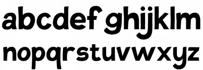 Tovari Sans Bold फ़ॉन्ट लोअरकेस