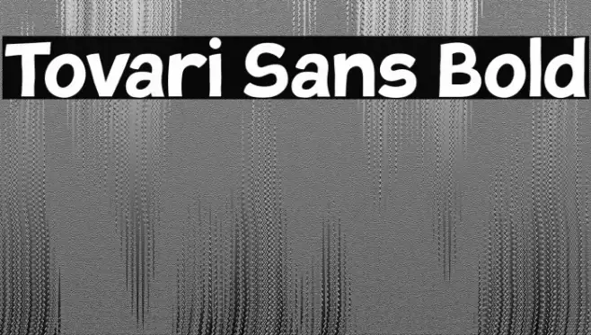 Tovari Sans Bold Font examples