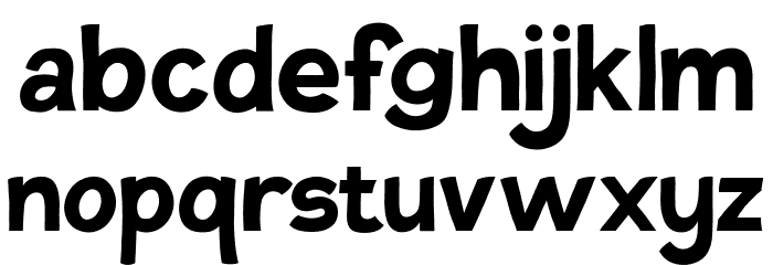 Tovari Sans Bold Font LOWERCASE