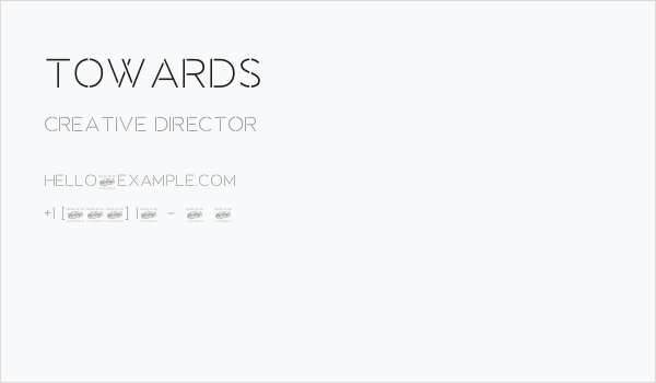 Towards Business Card