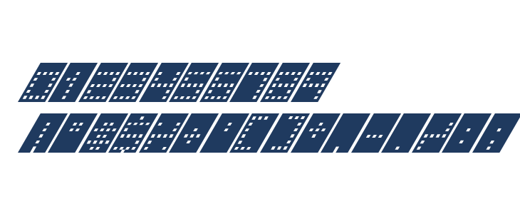 Tower Block Italic Other Characters