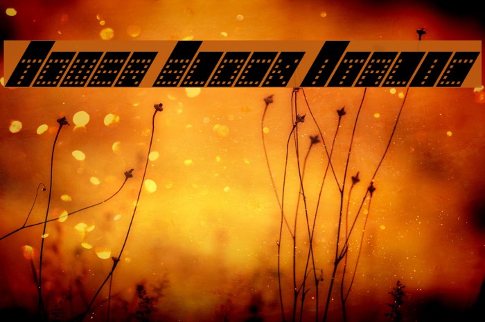 Tower Block Italic Example 2