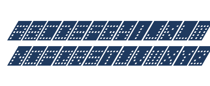 Tower Block Italic Lowercase