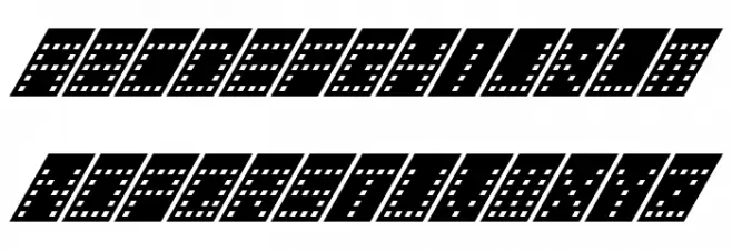 Tower Block Italic フォント 小文字