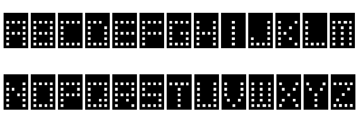Tower Block Font LOWERCASE