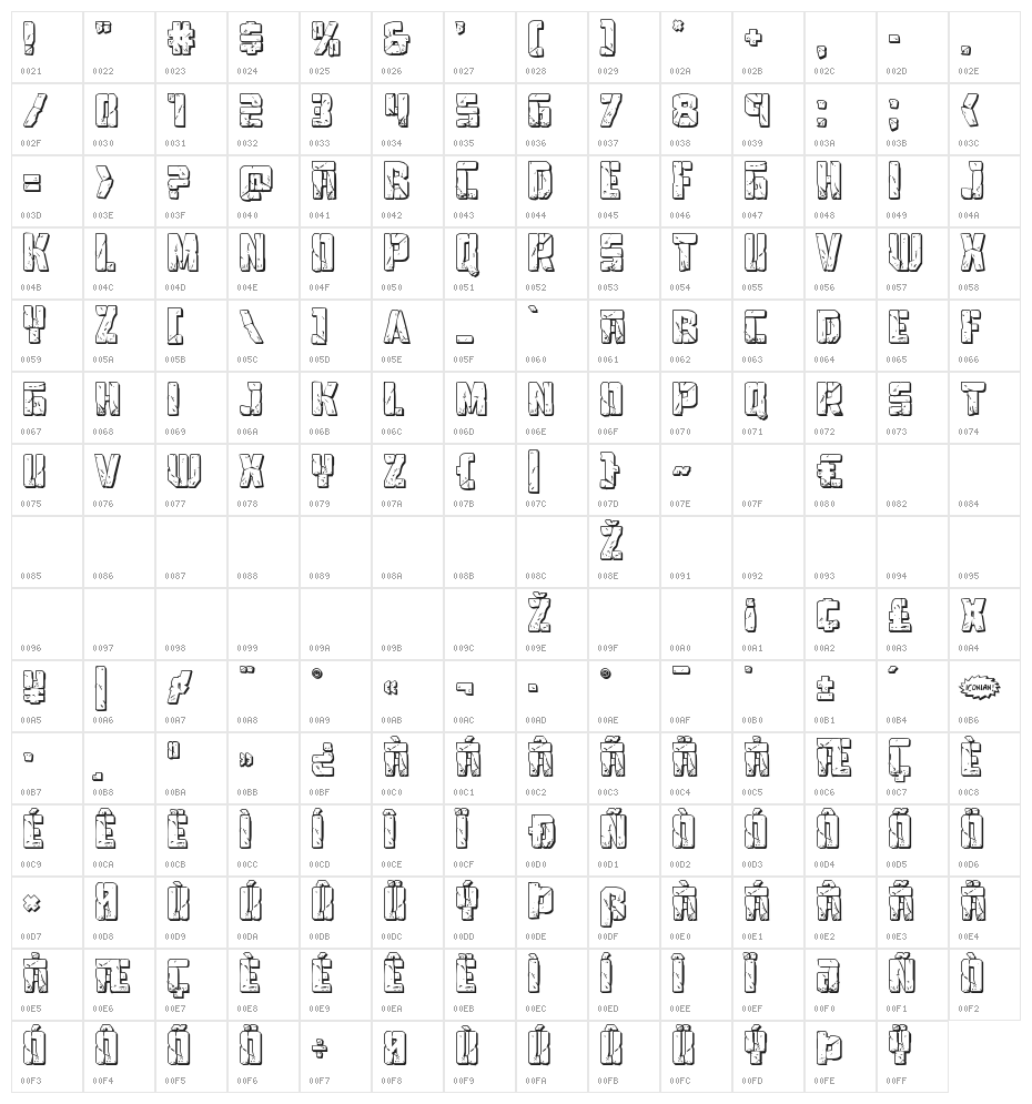 Tower Ruins 3D Character Map