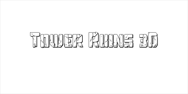Tower Ruins 3D Logo