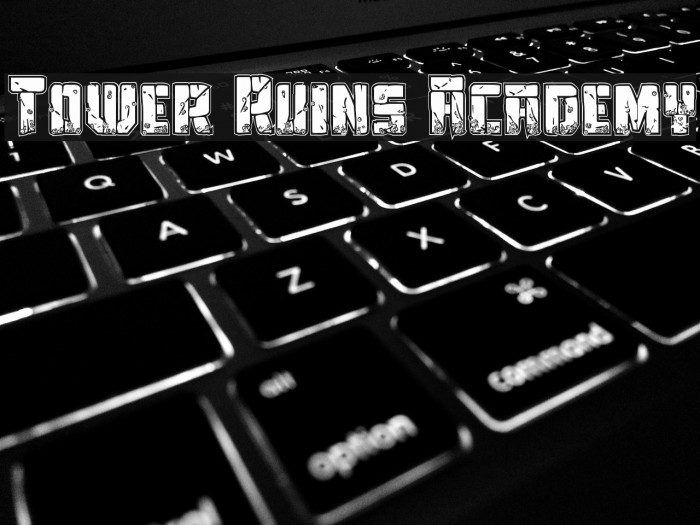 Tower Ruins Academy Font examples
