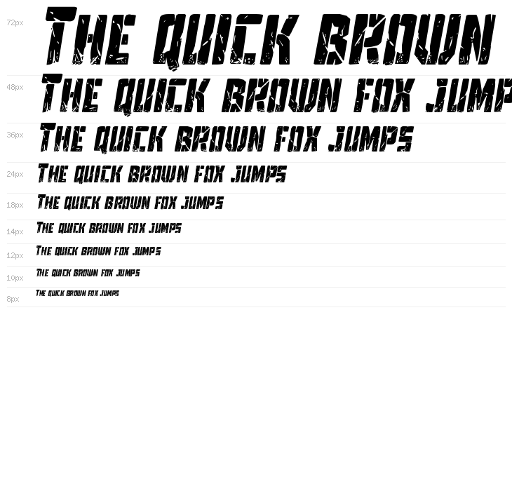 Tower Ruins Condensed Italic Waterfall