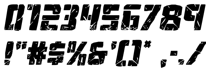Tower Ruins Drop-Case Italic Font OTHER CHARS