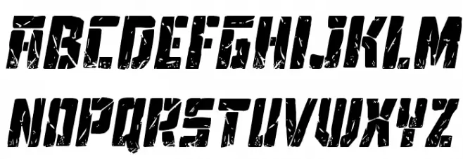 Tower Ruins Drop-Case Italic フォント 大文字