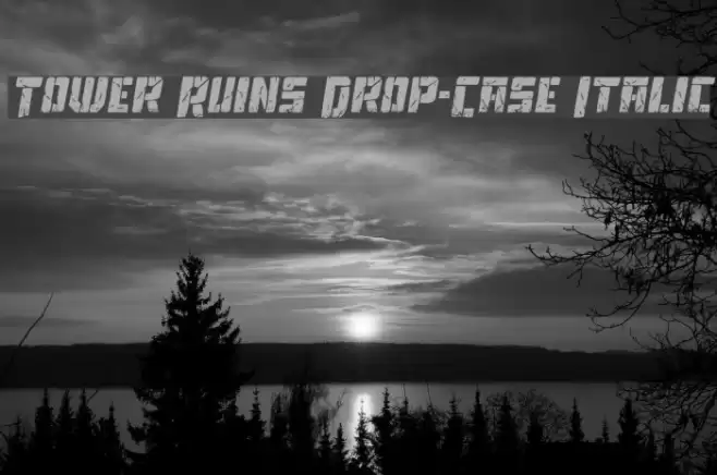 Tower Ruins Drop-Case Italic Caratteri examples
