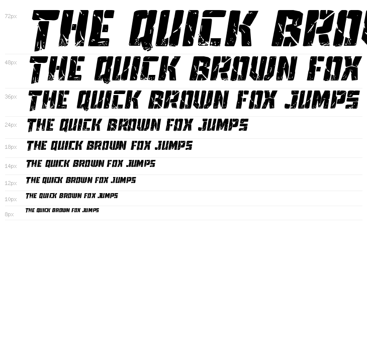 Tower Ruins Drop-Case Italic Waterfall