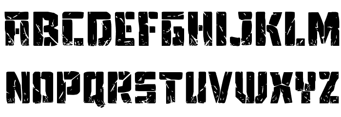 Tower Ruins Drop-Case Font LOWERCASE
