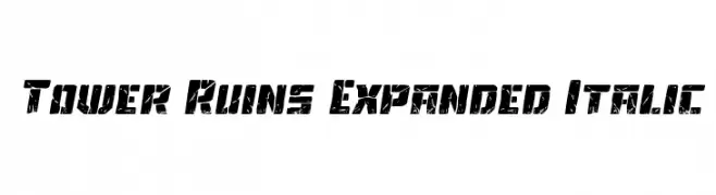 Tower Ruins Expanded Italic  تنزيل الخطوط