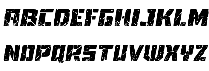 Tower Ruins Expanded Italic Font LOWERCASE