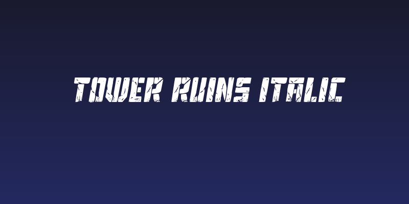 Tower Ruins Italic Social Header