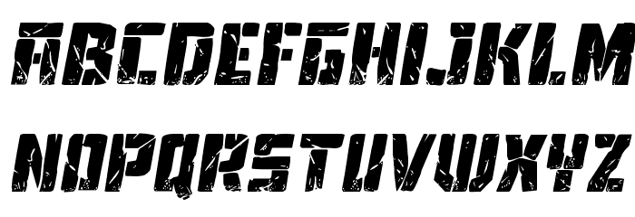Tower Ruins Italic Font LOWERCASE