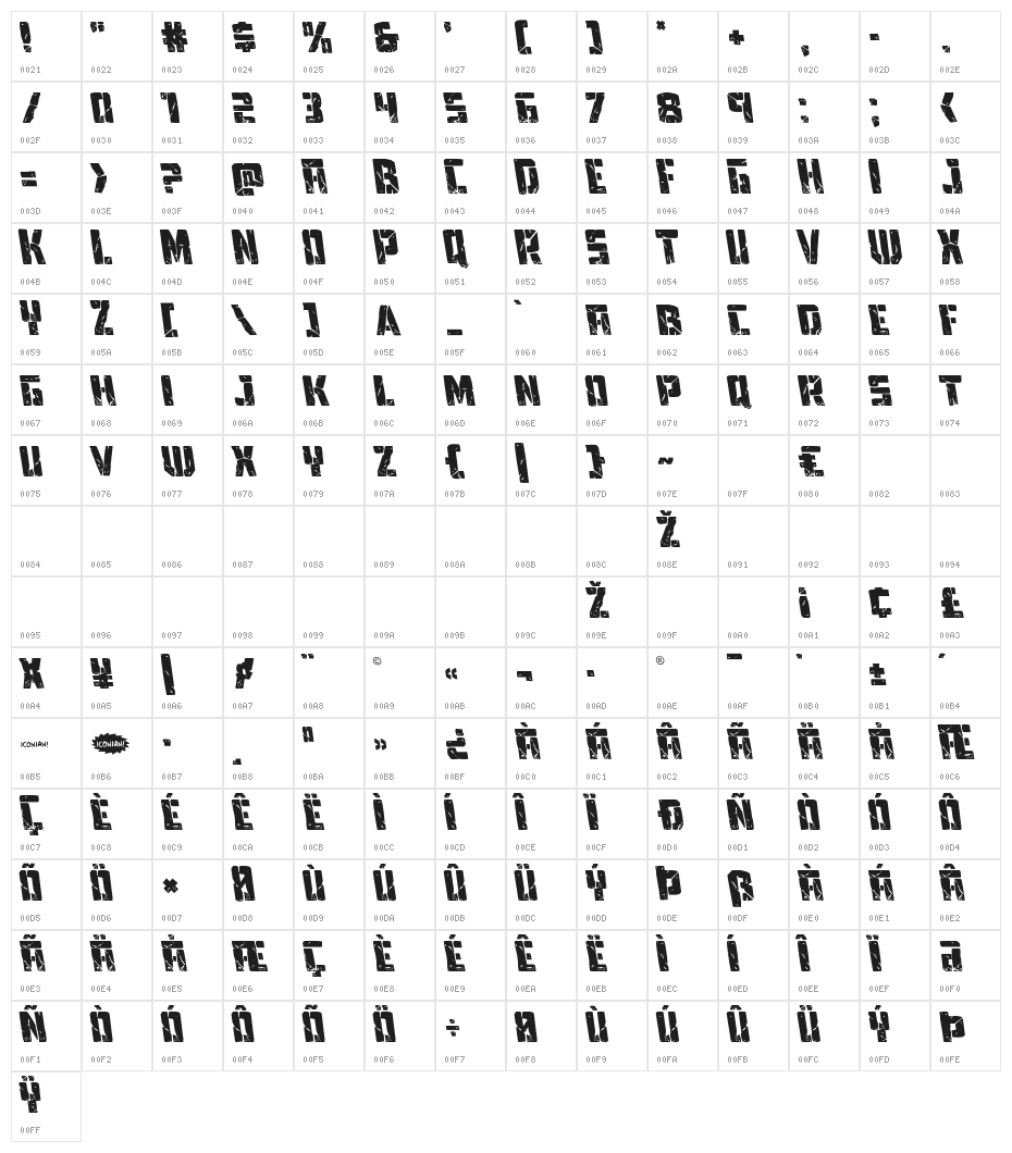 Tower Ruins Leftalic Character Map