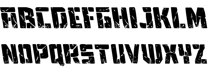 Tower Ruins Leftalic Font LOWERCASE